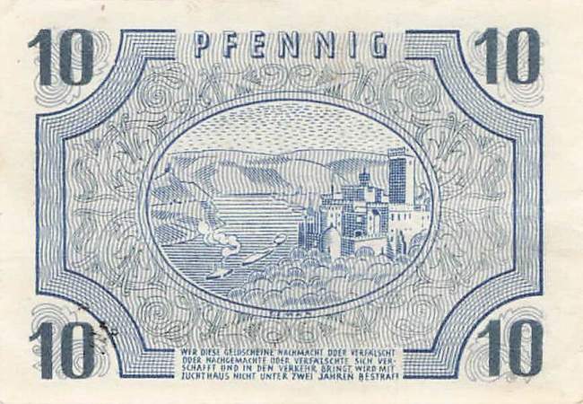 r.212 F 10 Pfennig 1947